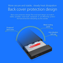 Load image into Gallery viewer, ORICO 2588US3-V1 2.5 inch USB3.0 Hard Drive Enclosure, Silver, Red, Blue, Black