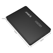 Load image into Gallery viewer, ORICO 2588US3-V1 2.5 inch USB3.0 Hard Drive Enclosure, Silver, Red, Blue, Black