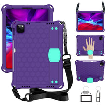Load image into Gallery viewer, Honeycomb Design EVA + PC Four Corner Anti Falling Flat Protective Shell With Straps, For iPad Pro 11 2020