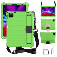 Load image into Gallery viewer, Honeycomb Design EVA + PC Four Corner Anti Falling Flat Protective Shell With Straps, For iPad Pro 11 2020