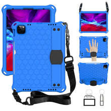 Load image into Gallery viewer, Honeycomb Design EVA + PC Four Corner Anti Falling Flat Protective Shell With Straps, For iPad Pro 11 2020