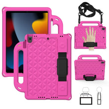 Load image into Gallery viewer, Diamond Back Design Style EVA Children's Fall Proof Cover Flat Protective Shell With Strap, For iPad 10.2 2021 / 2020 / 2019/ Pro 10.5