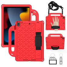 Load image into Gallery viewer, Diamond Back Design Style EVA Children's Fall Proof Cover Flat Protective Shell With Strap, For iPad 10.2 2021 / 2020 / 2019/ Pro 10.5