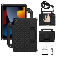Load image into Gallery viewer, Diamond Back Design Style EVA Children's Fall Proof Cover Flat Protective Shell With Strap, For iPad 10.2 2021 / 2020 / 2019/ Pro 10.5