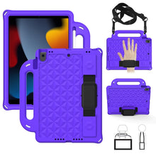 Load image into Gallery viewer, Diamond Back Design Style EVA Children's Fall Proof Cover Flat Protective Shell With Strap, For iPad 10.2 2021 / 2020 / 2019/ Pro 10.5