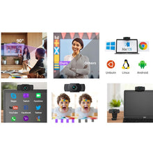 Load image into Gallery viewer, HD 1080P Megapixels USB Webcam Camera CMOS Sensor with MIC for Computer PC Laptops