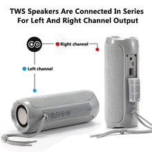 Load image into Gallery viewer, T&amp;G TG191 20W Waterproof Bluetooth Speaker Stereo Double Diaphragm Subwoofer Portable Audio FM Radio