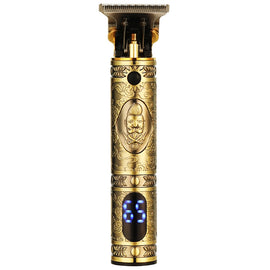 VGR V-228 5W USB Retro Engraving Hair Clipper with LED Digital Display, V-228 (Bronze), V-228 (Silver)