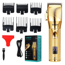 Load image into Gallery viewer, VGR V-280  10W USB Metal Electric Hair Clipper with LED Digital Display, V-280 (Black), V-280 (Gold)