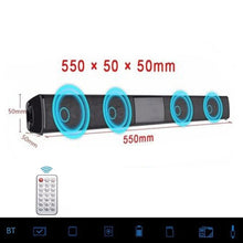 Load image into Gallery viewer, 20W TV Soundbar Bluetooth Speaker FM Radio Home Theater System Portable Wireless Subwoofer Bass MP3 Music Boombox for Xiaomi