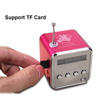 Load image into Gallery viewer, Portable Speakers with FM Mini Multi-function Radio USB Notebook Speakers for TV Phone Support SD/TF Card Mp3 Music Player