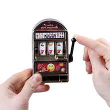 Load image into Gallery viewer, Mini Slot Machine Toy Rotatable Stress Reliever Children Party Jackpot Funny Jokes Play Toy, Random Color
