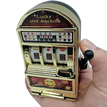 Load image into Gallery viewer, Mini Slot Machine Toy Rotatable Stress Reliever Children Party Jackpot Funny Jokes Play Toy, Random Color