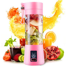 Load image into Gallery viewer, 380ml 6 Blender Juicer Cup USB Rechargeable Electric Automatic Vegetable Fruit Citrus Orange Juice Maker Cup Mixer Bottle, TBD002369201A, TBD002369201B, TBD002369201C, TBD002369201D, TBD002369201E, TBD002369201F, TBD002369201G, TBD002369201H           ...