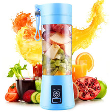 Load image into Gallery viewer, 380ml 6 Blender Juicer Cup USB Rechargeable Electric Automatic Vegetable Fruit Citrus Orange Juice Maker Cup Mixer Bottle, TBD002369201A, TBD002369201B, TBD002369201C, TBD002369201D, TBD002369201E, TBD002369201F, TBD002369201G, TBD002369201H           ...
