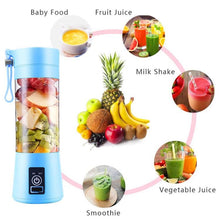 Load image into Gallery viewer, 380ml 6 Blender Juicer Cup USB Rechargeable Electric Automatic Vegetable Fruit Citrus Orange Juice Maker Cup Mixer Bottle, TBD002369201A, TBD002369201B, TBD002369201C, TBD002369201D, TBD002369201E, TBD002369201F, TBD002369201G, TBD002369201H           ...