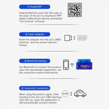 Load image into Gallery viewer, New OBD V2.1 mini ELM327 OBD2 Bluetooth Auto Scanner OBDII 2 Car ELM 327 Tester Diagnostic Tool for Android Windows Symbian, Bluetooth Auto Scanner