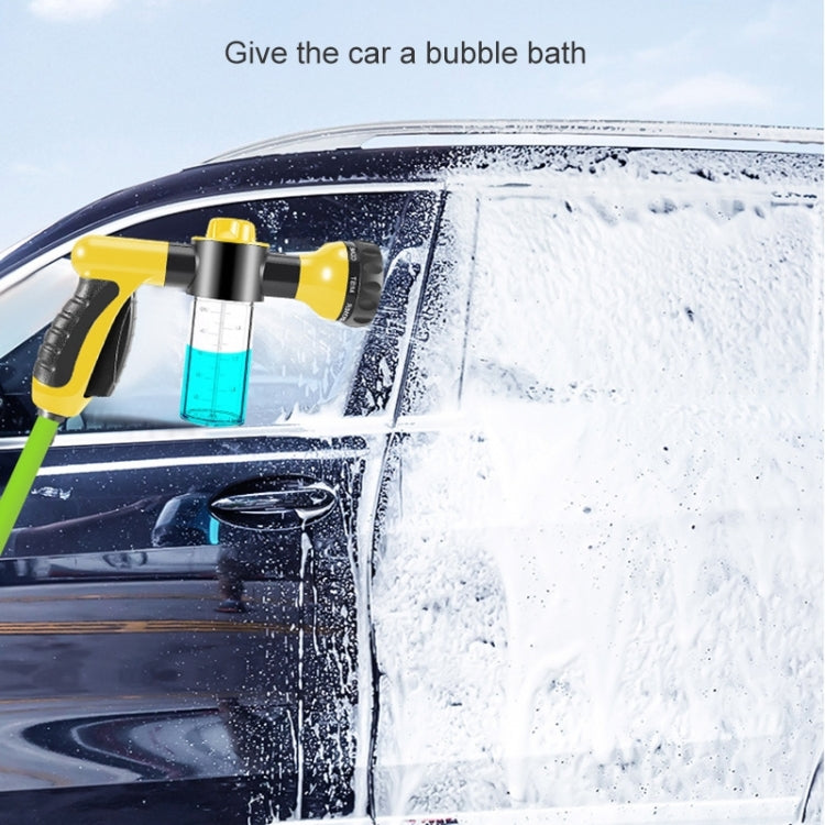 Professional Portable Multifunction Auto Foam Car Washer 3 Grade High Pressure Water Gun Cleaning Washing Foam Nozzle, Black, Green, Yellow