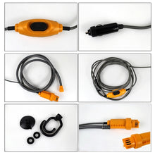 Load image into Gallery viewer, 12V Portable Electric Car Plug Outdoor Camper Caravan Van Camping Travel Shower, Camping Travel Shower