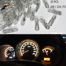 Load image into Gallery viewer, 10 pcs T5 Car Instrument Meter Light Meter Replacement Lamp Amber 1.2W 12 V Lamps, T5