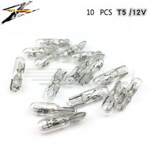 Load image into Gallery viewer, 10 pcs T5 Car Instrument Meter Light Meter Replacement Lamp Amber 1.2W 12 V Lamps, T5