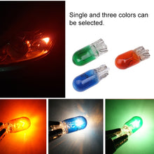 Load image into Gallery viewer, 5pcs T10 12v 5w car instrument light reading light, amber, Green, blue