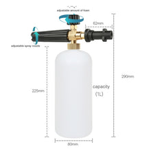 Load image into Gallery viewer, High Pressure Car Wash Foam Gun Soap Foamer Generator Water Sprayer Gun Snow Foam Lance Auto Car Washer For Karcher K2-K7, Soap Foamer  Bottle