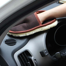 Load image into Gallery viewer, Car Styling Wool Soft Car Washing Gloves Cleaning Brush Motorcycle Washer Care Products, Brown, Washing Gloves
