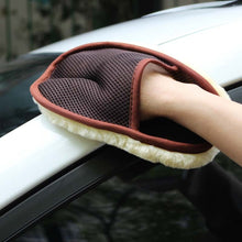 Load image into Gallery viewer, Car Styling Wool Soft Car Washing Gloves Cleaning Brush Motorcycle Washer Care Products, Brown, Washing Gloves