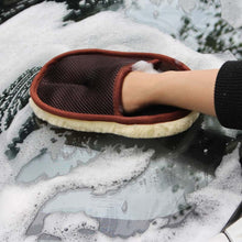 Load image into Gallery viewer, Car Styling Wool Soft Car Washing Gloves Cleaning Brush Motorcycle Washer Care Products, Brown, Washing Gloves