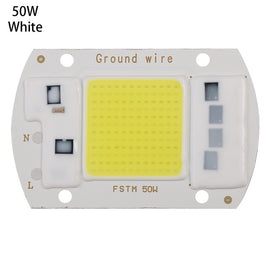 High Power 220V LED FloodlightCool/Warm White COB LED Chip IP65 Smart IC Driver Lamp, 15W white, 20W white, 30W white, 50W white, 15W warm white, 20W warm white, 30W warm white, 50W warm white