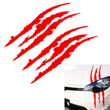 Load image into Gallery viewer, Reflective Car Sticker Monster Scratch Stripe Claw Marks Car Auto Headlight Decoration Vinyl Decal Car Stickers, Size:40X12cm