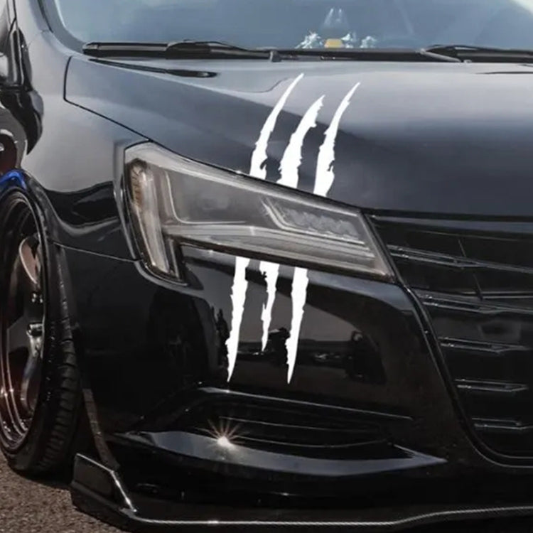 Reflective Car Sticker Monster Scratch Stripe Claw Marks Car Auto Headlight Decoration Vinyl Decal Car Stickers, Size:40X12cm
