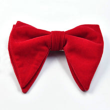 Load image into Gallery viewer, Men Velvet Double-layer Big Bow-knot Bow Tie Clothing Accessories