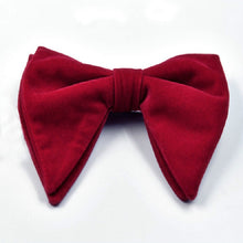 Load image into Gallery viewer, Men Velvet Double-layer Big Bow-knot Bow Tie Clothing Accessories