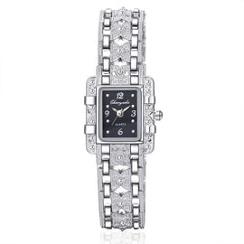 Square Dial Stainless Steel Strap Quartz Watch
