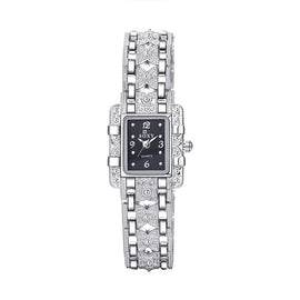 Square Dial Stainless Steel Strap Quartz Watch