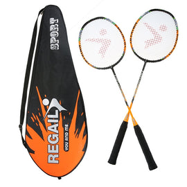 REGAIL 8019 2 in1 Carbon Durable Badminton Racket with Tote Bag