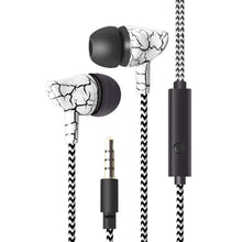 Load image into Gallery viewer, 3.5mm Jack Crack Earphone Wired Headset Super Bass Sound Headphone Earbud with Mic for Mobile Phone Samsung Xiaomi MP3 4