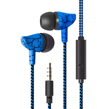 Load image into Gallery viewer, 3.5mm Jack Crack Earphone Wired Headset Super Bass Sound Headphone Earbud with Mic for Mobile Phone Samsung Xiaomi MP3 4