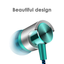 Load image into Gallery viewer, Metal Wired Earphone Super Bass Sound Headphones In-Ear Sport Headset with Mic for Xiaomi Samsung Huawei