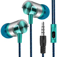 Load image into Gallery viewer, Metal Wired Earphone Super Bass Sound Headphones In-Ear Sport Headset with Mic for Xiaomi Samsung Huawei