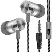 Load image into Gallery viewer, Metal Wired Earphone Super Bass Sound Headphones In-Ear Sport Headset with Mic for Xiaomi Samsung Huawei