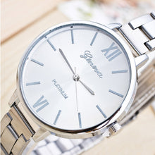 Load image into Gallery viewer, 2 PCS Women Large Dial Stainless Steel Fine Strap Quartz Watch