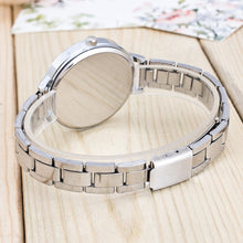 Load image into Gallery viewer, 2 PCS Women Large Dial Stainless Steel Fine Strap Quartz Watch