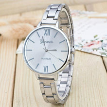 Load image into Gallery viewer, 2 PCS Women Large Dial Stainless Steel Fine Strap Quartz Watch