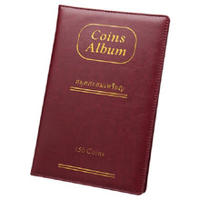 Load image into Gallery viewer, PU Leather Russian Cover 150 Coins Collection Album Holder Book