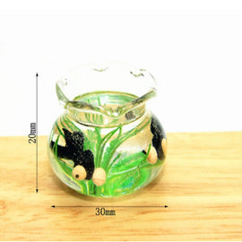 Dollhouse Miniature Transparent Glass Fish Tank Aquarium Toys