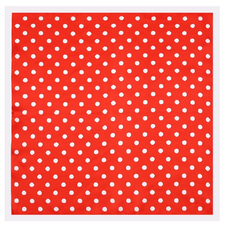 Spring Ladies Dots Pattern Silk ImitationSmall Scarf Square Scarf