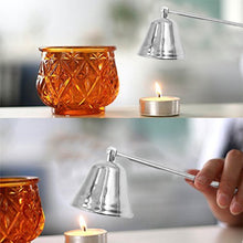 Load image into Gallery viewer, Bright Chrome Silver Candle Mask Candle Extinguisher Aroma Candle Candle Accessories, Candle Mask